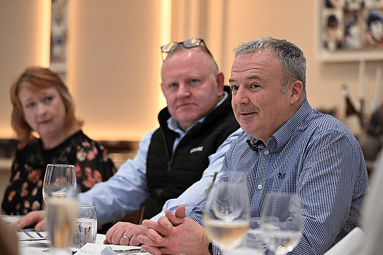 Mark Johnston, Director, Johnston Financial Solutions, Aiden Spencer, Branch Leader Belfast and Ailsa McVicker, Customer Experience Manager, PC Finance participating in a round table discussion on leasing solutions for SMEs.